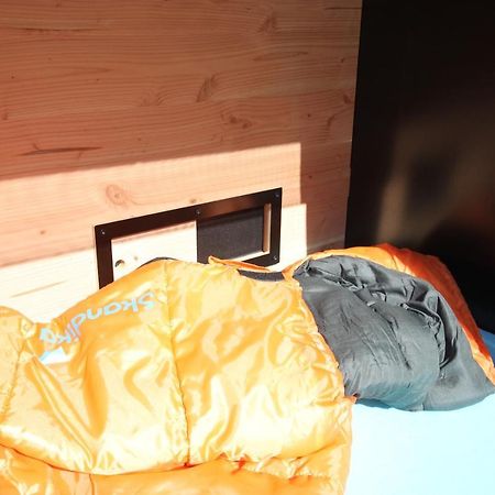 Strandgutkoje Auf Dem Campingplatz Strandgut Cuxhaven Eksteriør bilde