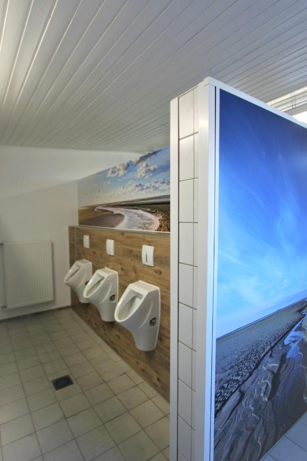 Strandgutkoje Auf Dem Campingplatz Strandgut Cuxhaven Eksteriør bilde